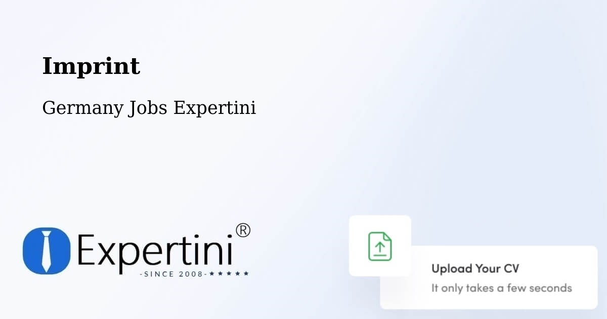 Imprint – Bergneustadt - Germany Jobs Expertini
